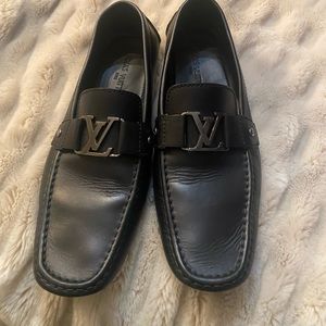 Louis Vuitton leather loafers for men. Worn only 5 times.